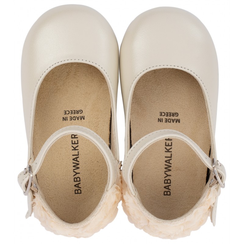 Παπούτσι Βαπτιστικό Babywalker BW4503 Εκρού