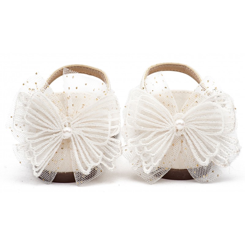 Παπούτσι Βαπτιστικό Babywalker BS3594 Εκρού