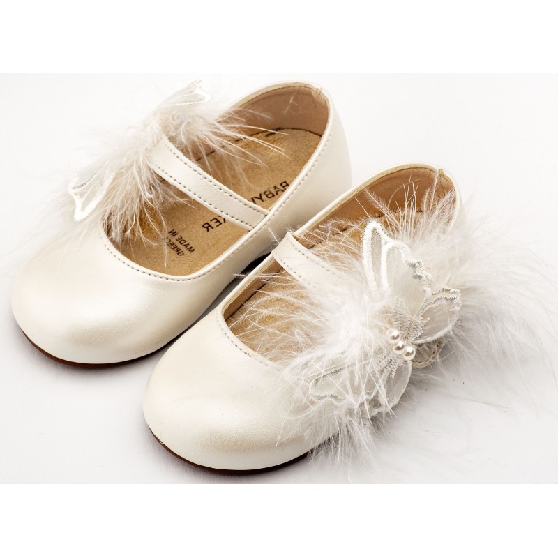 Παπούτσι Βαπτιστικό Babywalker BS3598 Εκρού