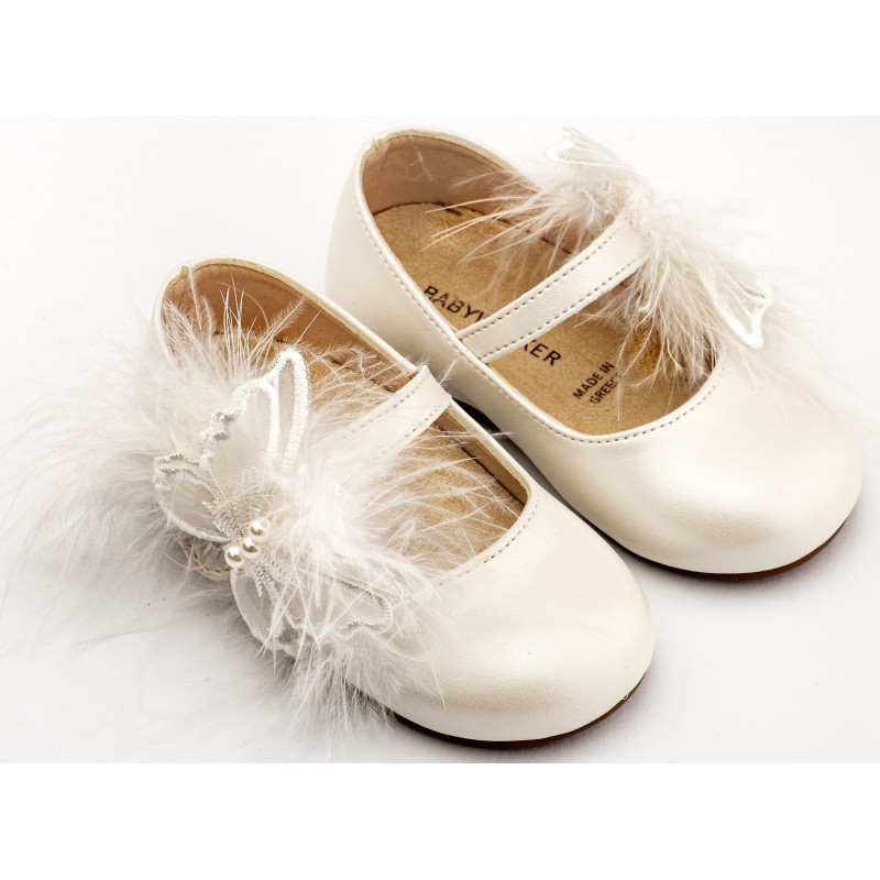 Παπούτσι Βαπτιστικό Babywalker BS3598 Εκρού