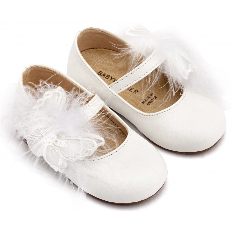 Παπούτσι Βαπτιστικό Babywalker BS3598 Λευκό