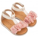 Παπούτσι Βαπτιστικό Babywalker BS3601 Εκρού-Ροζ