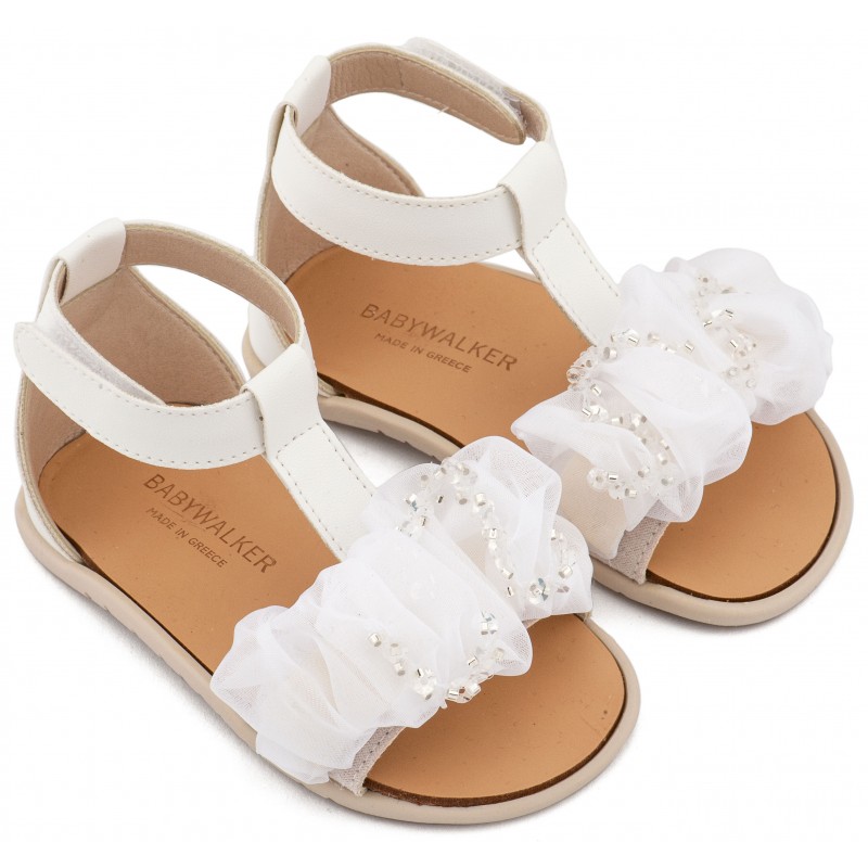 Παπούτσι Βαπτιστικό Babywalker BS3601 Λευκό