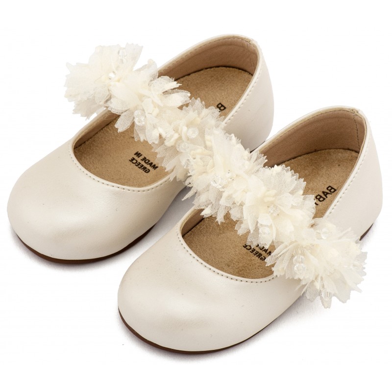 Παπούτσι Βαπτιστικό Babywalker BS3602 Εκρού