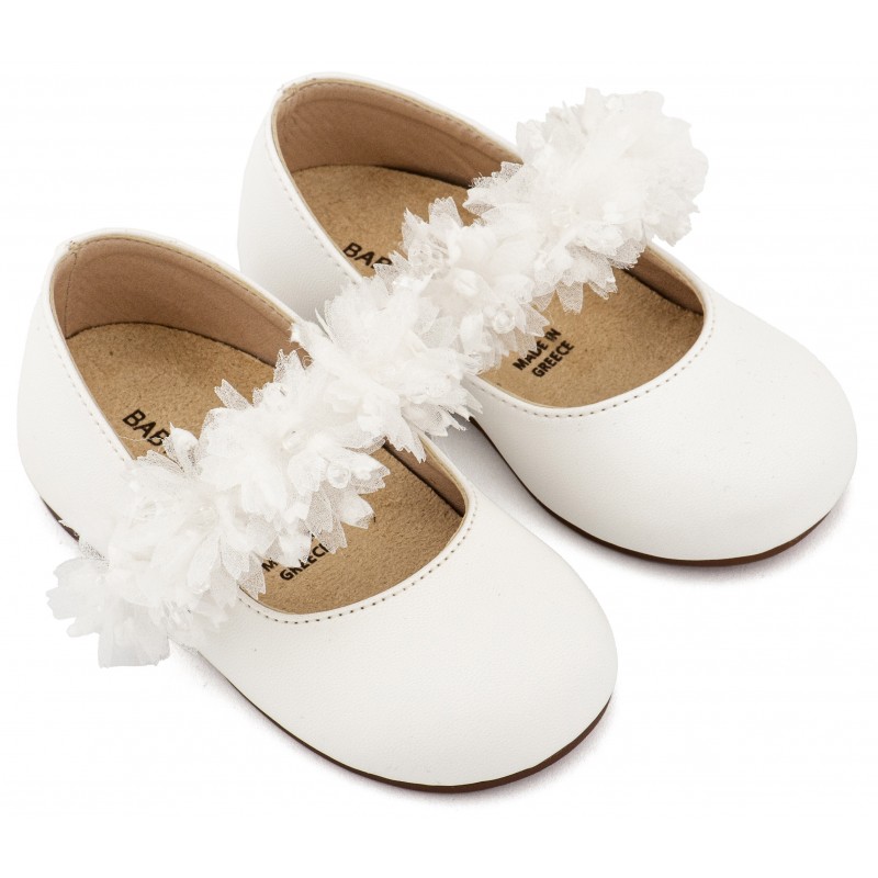 Παπούτσι Βαπτιστικό Babywalker BS3602 Λευκό