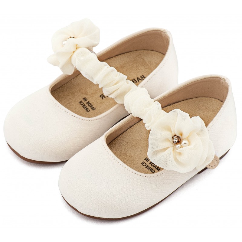 Παπούτσι Βαπτιστικό Babywalker BW4888 Εκρού