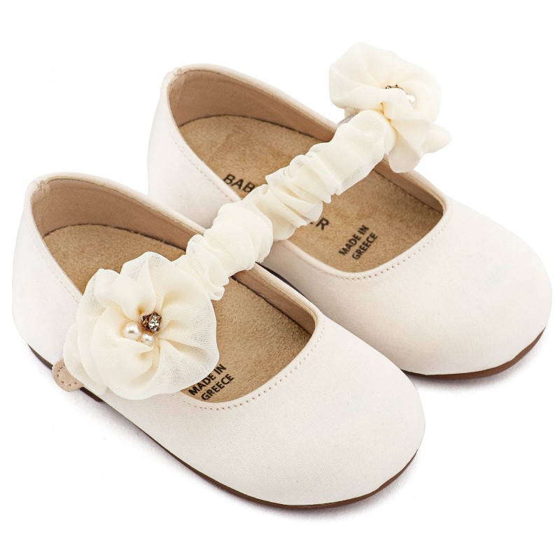 Παπούτσι Βαπτιστικό Babywalker BW4888 Εκρού