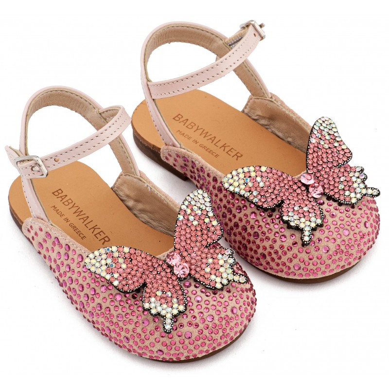 Παπούτσι Βαπτιστικό Babywalker EXC5857 Ροζ