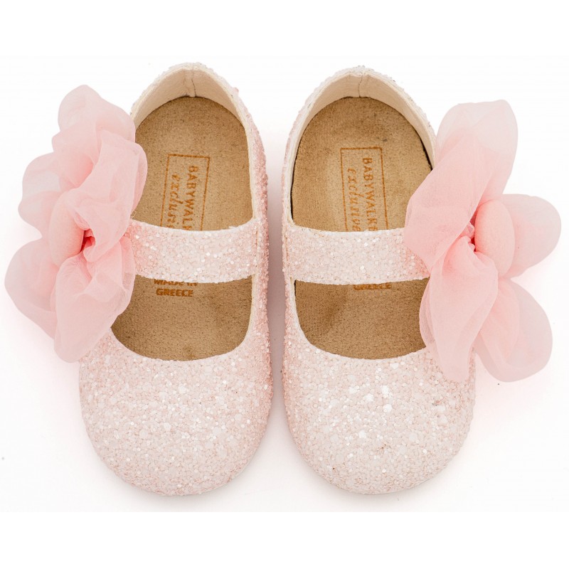 Παπούτσι Βαπτιστικό Babywalker EXC5899 Ροζ 