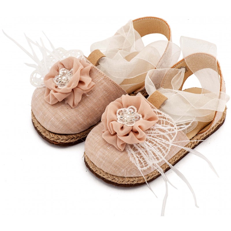 Παπούτσι Βαπτιστικό Babywalker EXC5905 Εκρού-Nude