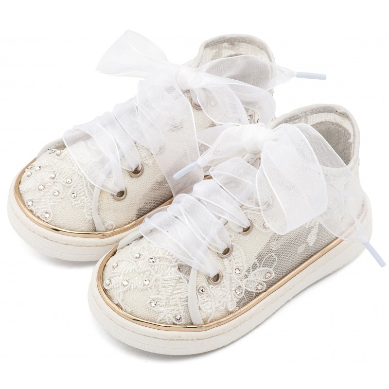 Παπούτσι Βαπτιστικό Babywalker LU6129 Λευκό