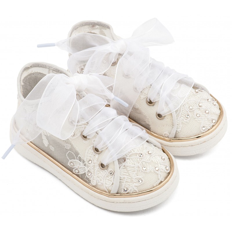 Παπούτσι Βαπτιστικό Babywalker LU6129 Λευκό