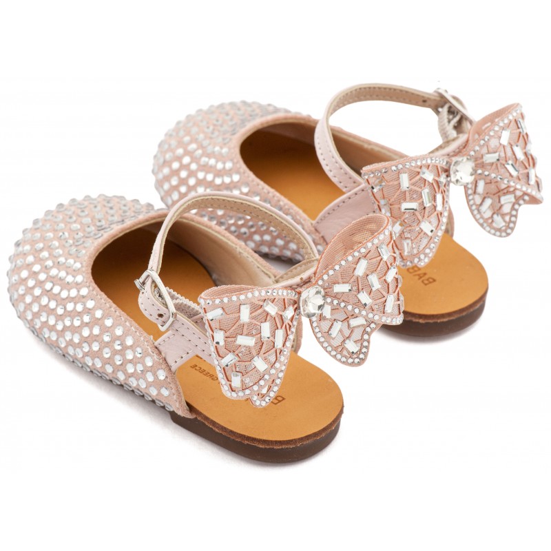 Παπούτσι Βαπτιστικό Babywalker LU6132 Ροζ Αντικέ