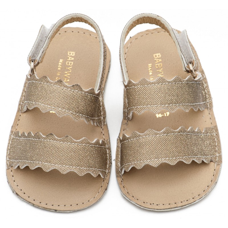 Παπούτσι Βαπτιστικό Αγκαλιάς Babywalker MI1659 Πλατίνα