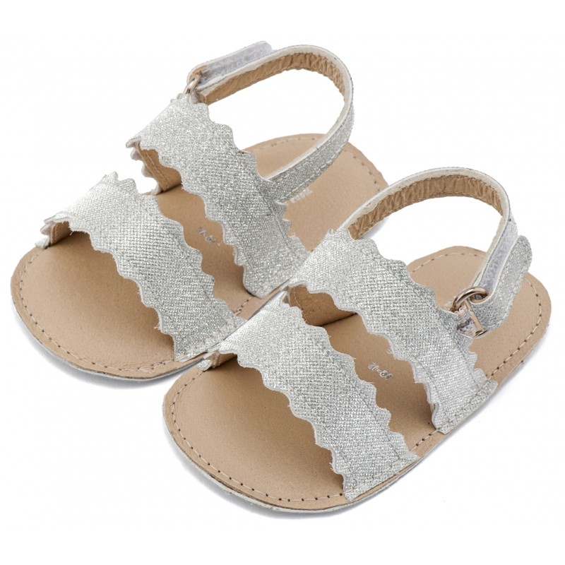 Παπούτσι Βαπτιστικό Αγκαλιάς Babywalker MI1659 Ασημί