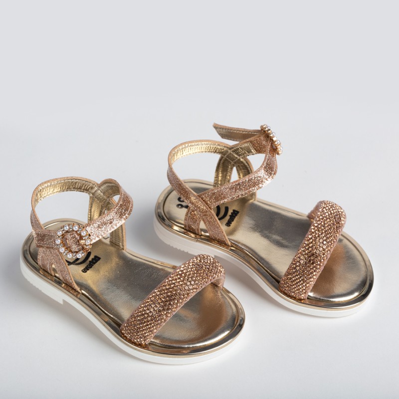 Παπούτσι Βαπτιστικό Everkid Β101Χ - Ροζ Χρυσό