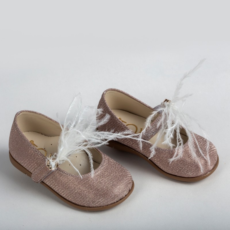 Παπούτσι Βαπτιστικό Everkid Κ574Ρ - Ροζ Χρυσό