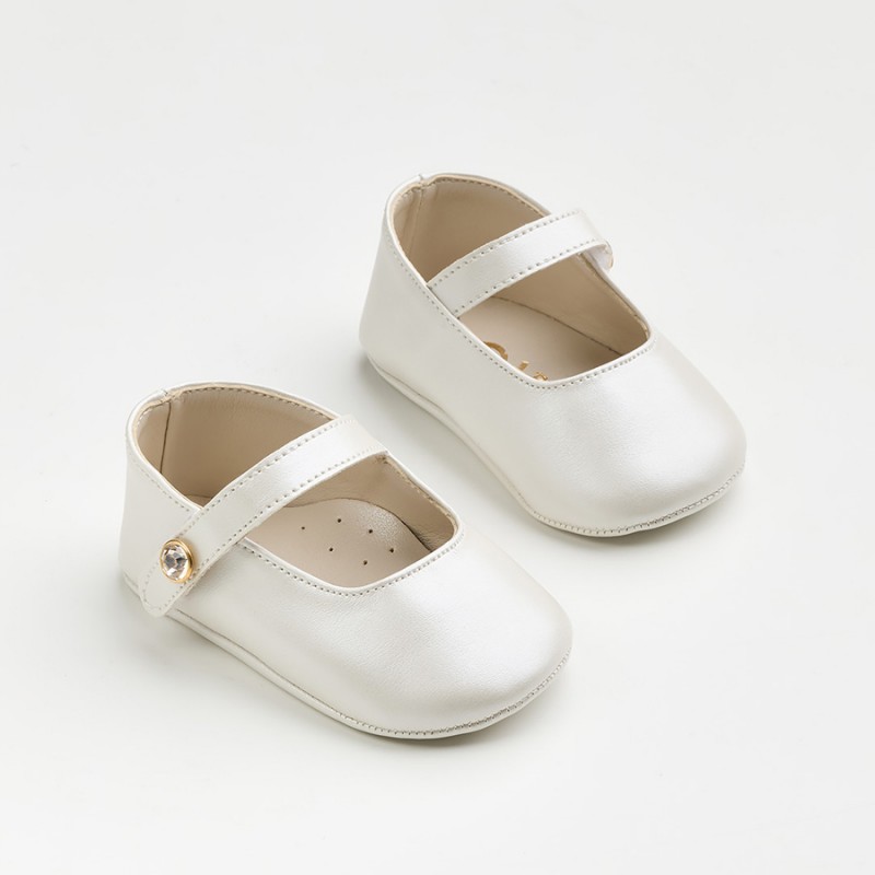 Παπούτσι Βαπτιστικό Everkid K600E-Εκρού