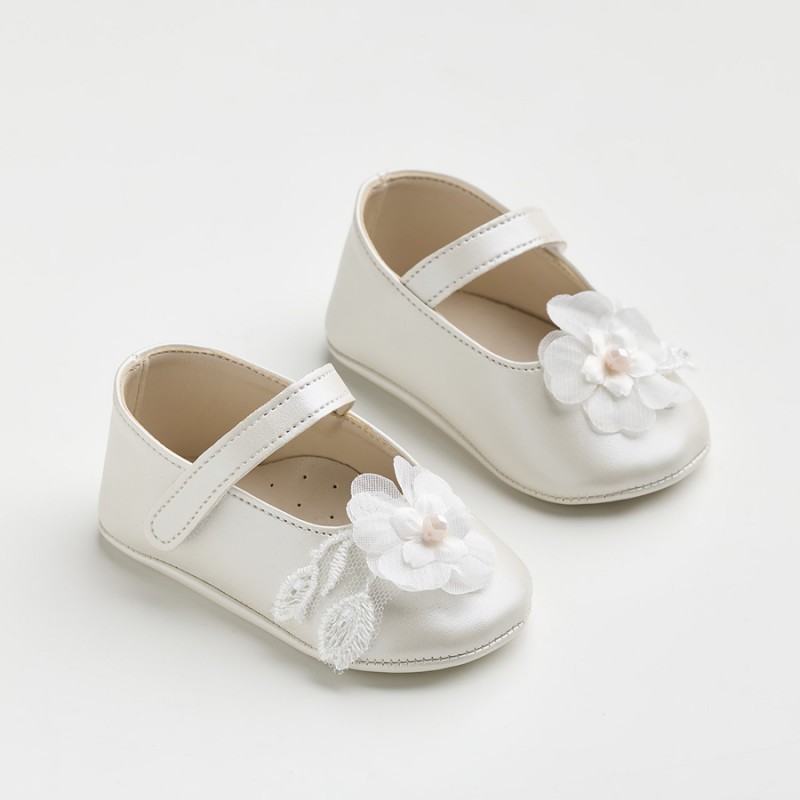 Παπούτσι Βαπτιστικό Everkid K611E-Εκρού