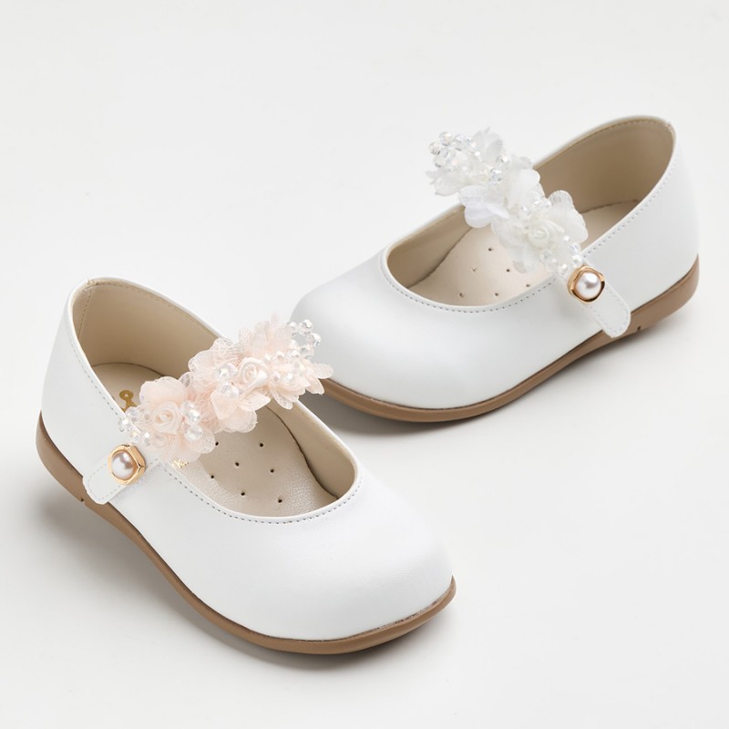 Παπούτσι Βαπτιστικό Everkid K6101A-Λευκό