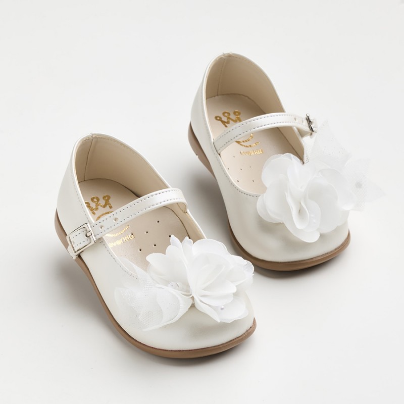 Παπούτσι Βαπτιστικό Everkid K6105E-Εκρού