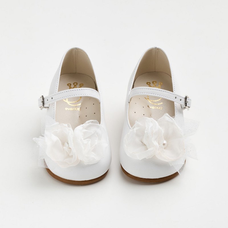 Παπούτσι Βαπτιστικό Everkid K6117A-Λευκό/Off White
