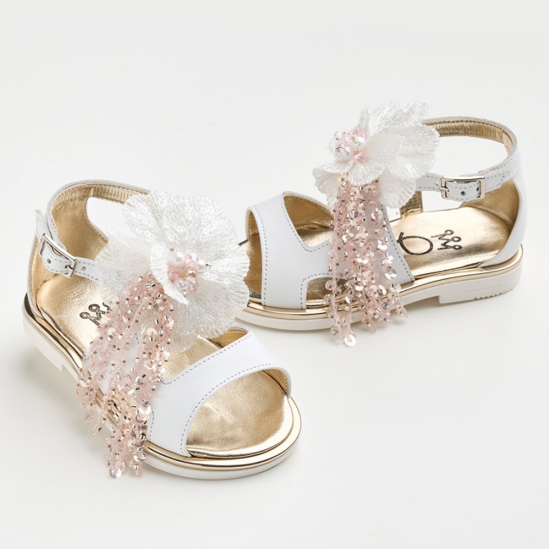 Παπούτσι Βαπτιστικό Everkid KE10-Λευκό/Ροζ