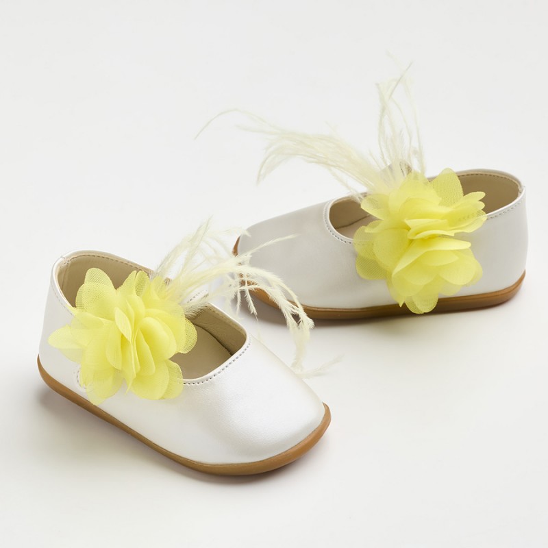 Παπούτσι Βαπτιστικό Everkid K638K-Κίτρινο