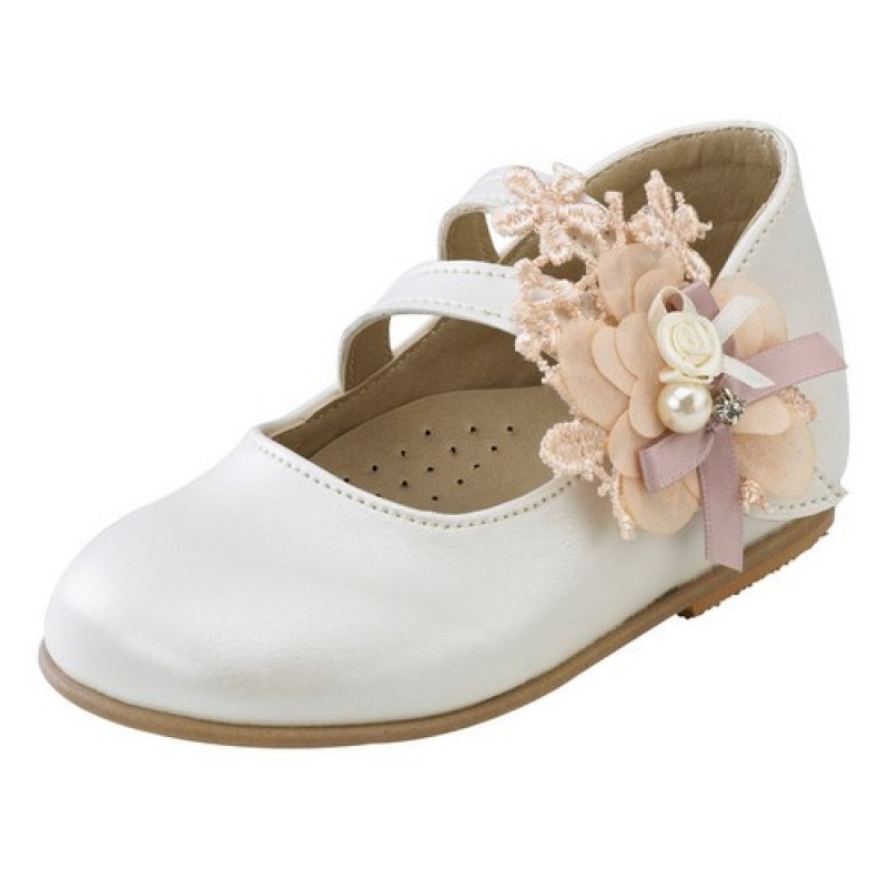 Παπούτσι Βαπτιστικό Gorgino 2094 Εκρού-Σομόν