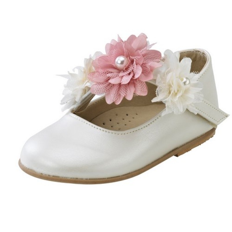 Παπούτσι Βαπτιστικό Gorgino 2146 Εκρού-Σάπιο Μήλο