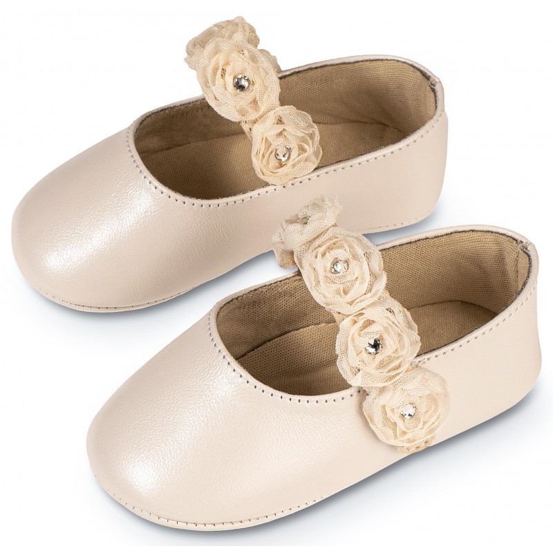 Παπούτσι Βαπτιστικό Αγκαλιάς Babywalker MI1638 Εκρού