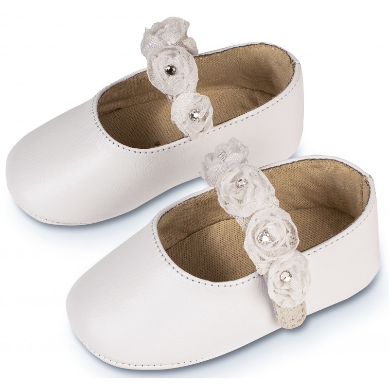 Παπούτσι Βαπτιστικό Αγκαλιάς Babywalker MI1638 Λευκό