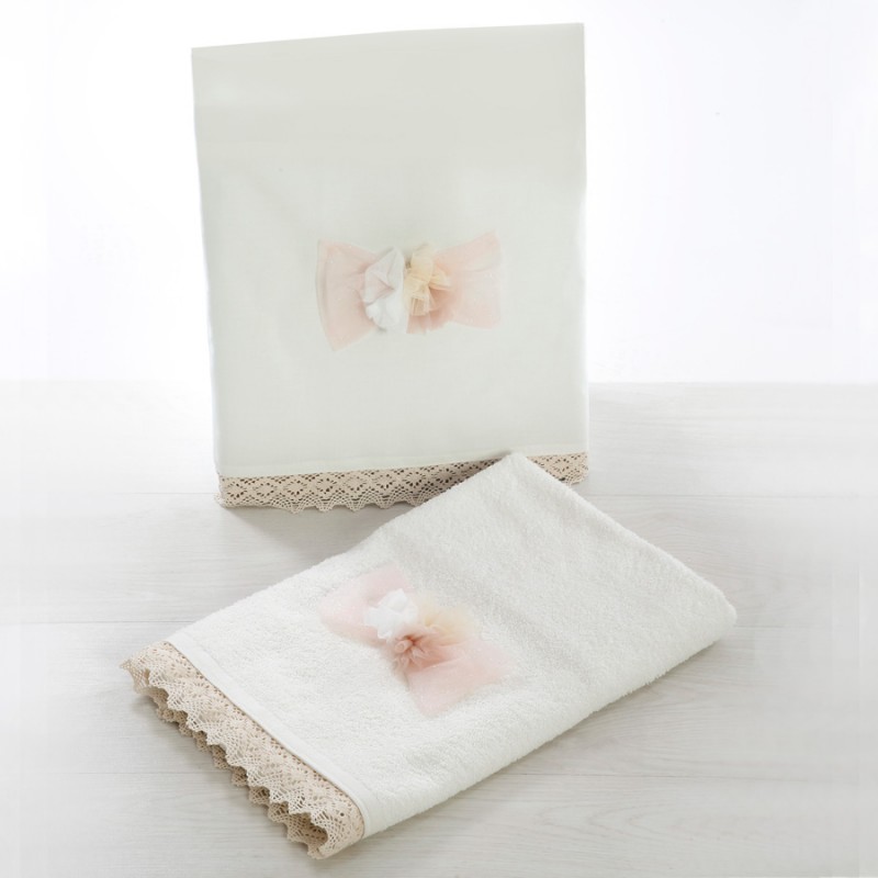 Σετ Βάπτισης - Μονόγραμμα Με Λουλούδια 2275