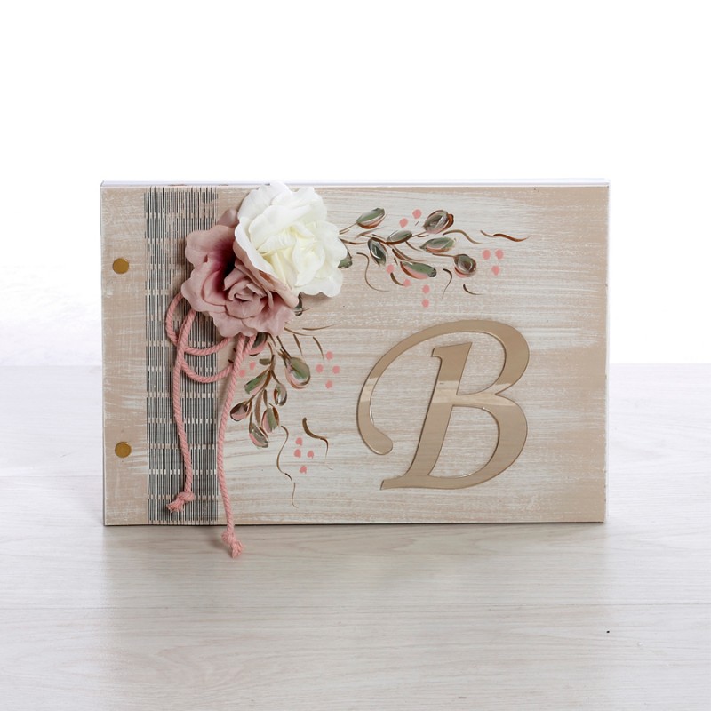 Σετ Βάπτισης - Λουλούδια - Μονόγραμμα 2403