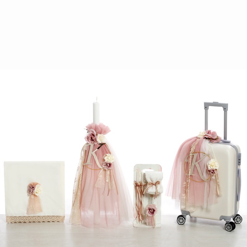 Σετ Βάπτισης - Χρυσό Μονόγραμμα 2432