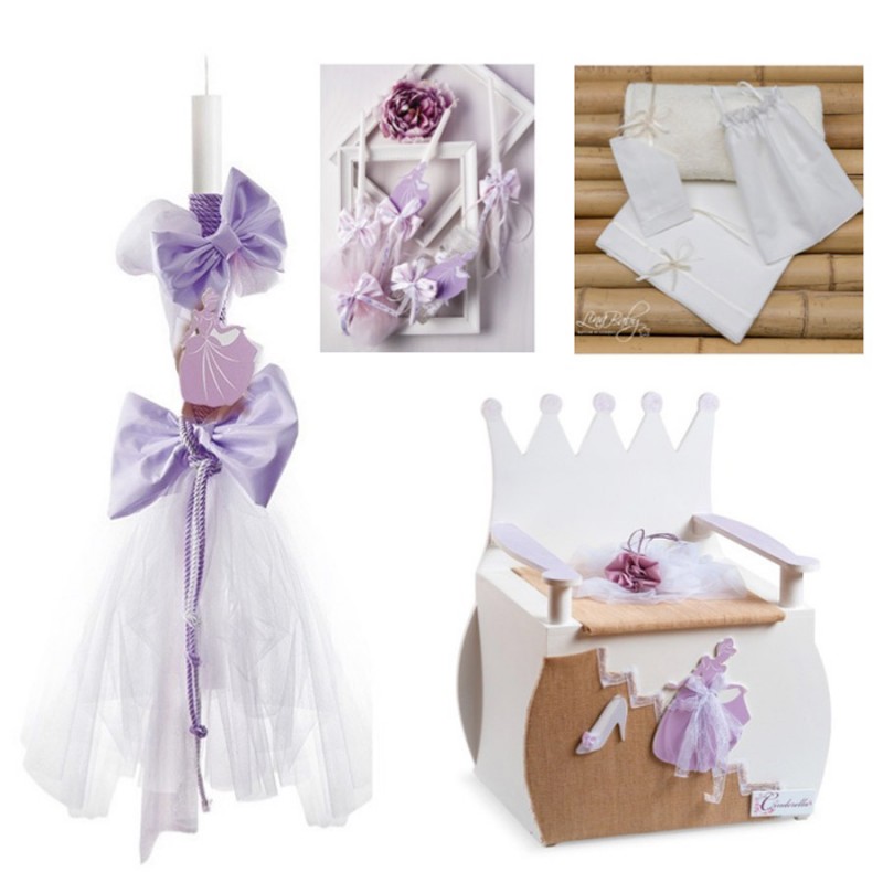 Σετ Βάπτισης - Cinderella  Ν314-1