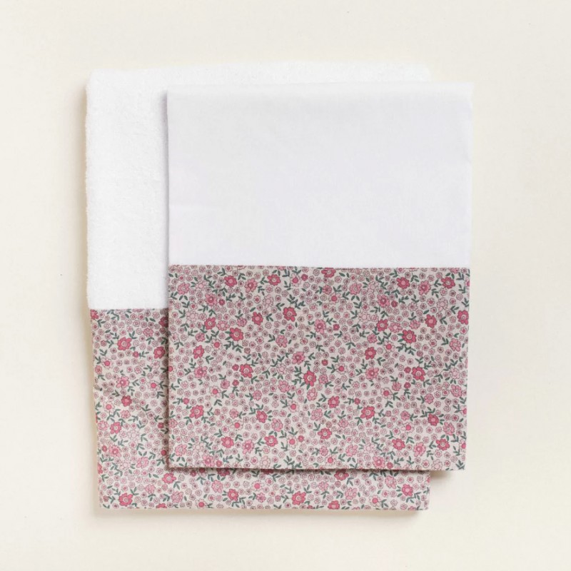 Σετ Βάπτισης - Μαργαρίτες Ροζ-Λευκό (8τμχ.) 331078