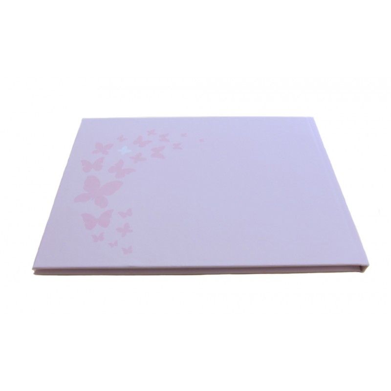 Βιβλίο Ευχών - Πεταλούδες CUS101 Ροζ
