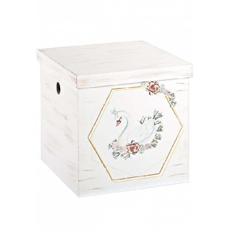 Στολισμένο Κουτί Βάπτισης - Κύκνος 124