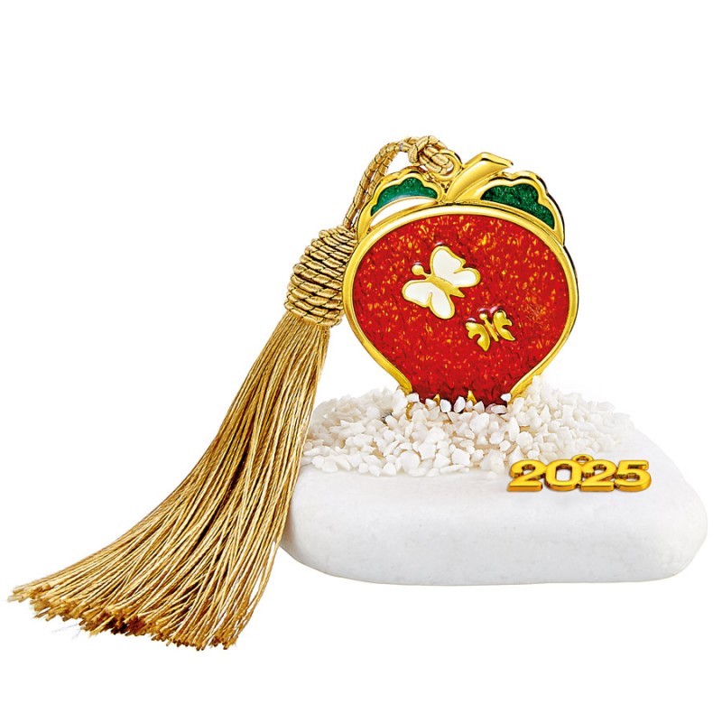 Χριστουγεννιάτικο Επιτραπέζιο Γούρι Σε Βότσαλο (9x7εκ.) ΕΓ22146