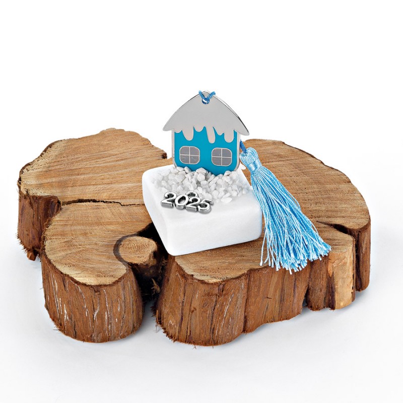 Χριστουγεννιάτικο Επιτραπέζιο Γούρι Σε Μάρμαρο (5x7εκ.) ΕΓ834