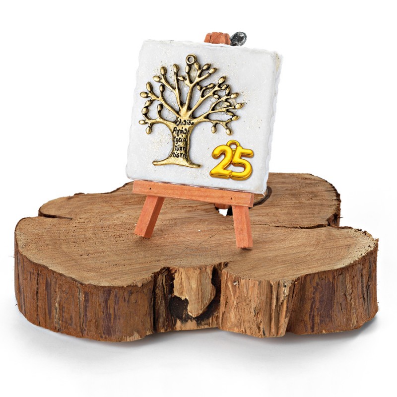 Χριστουγεννιάτικο Επιτραπέζιο Γούρι Σε Καβαλέτο (10x10εκ.) ΕΓ18044