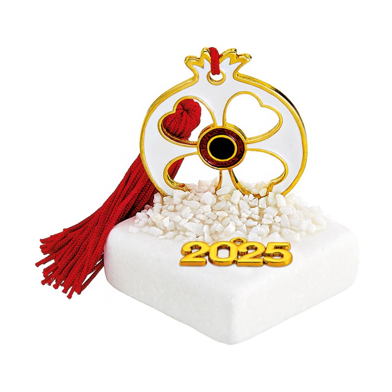 Χριστουγεννιάτικο Επιτραπέζιο Γούρι Σε Μάρμαρο (5x7εκ.) ΕΓ22172