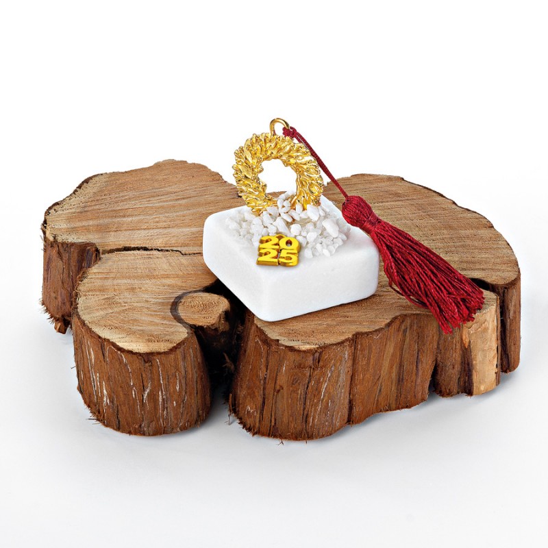 Χριστουγεννιάτικο Επιτραπέζιο Γούρι Σε Μάρμαρο (5x7εκ.) ΕΓ829