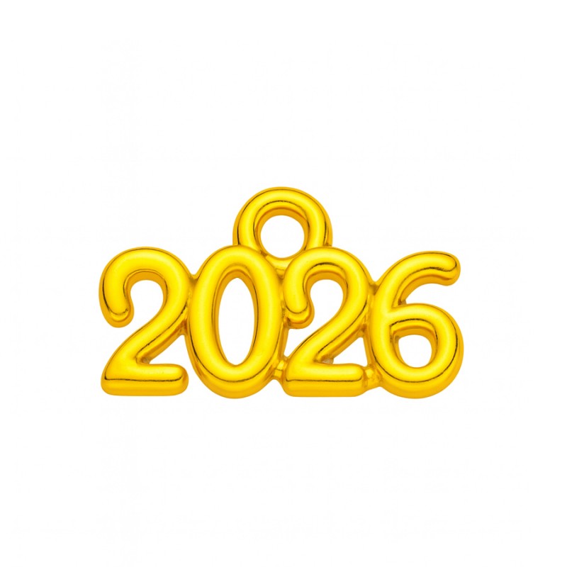 Μεταλλικό Διακοσμητικό 2026 (1x2εκ.) Μ6952-2 Χρυσό (50τμχ.)