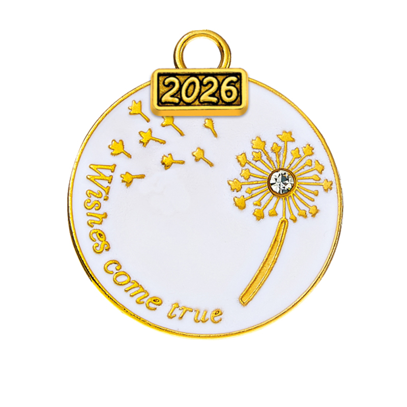 Μεταλλικό Διακοσμητικό ''Wishes Come True'' (3x3.5εκ.) Μ2026/11340 Χρυσό