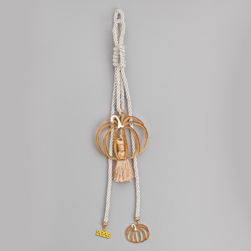 Χριστουγεννιάτικο Κρεμαστό Λευκό Γούρι ΕΓ21021