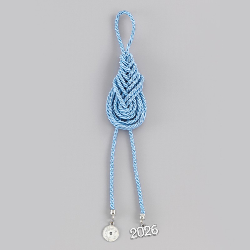 Χριστουγεννιάτικο Κρεμαστό Γαλάζιο Γούρι ΕΓ19095