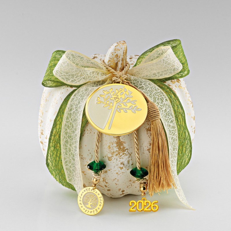 Χριστουγεννιάτικο Κεραμικό Γούρι Κολοκύθα (15εκ.) ΕΓ21050