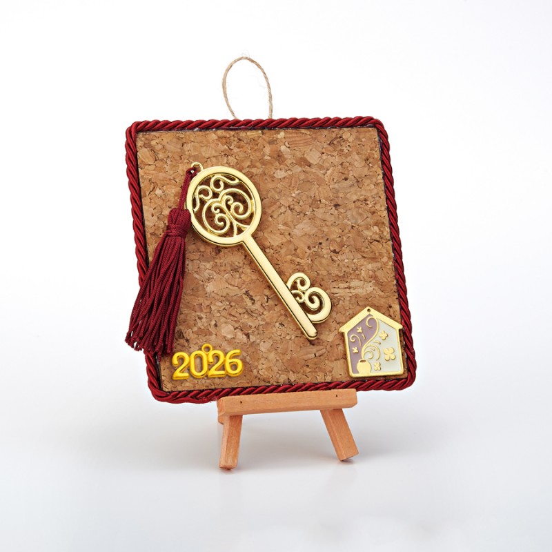 Χριστουγεννιάτικο Επιτραπέζιο Γούρι Καδράκι Σε Καβαλέτο ΕΓ19197